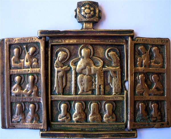 Triptychon with Deesis and Saints